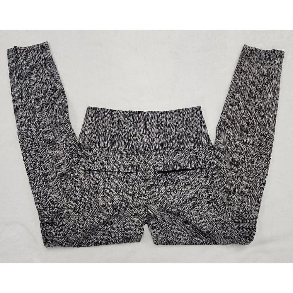 Athleta DELANCEY Textured MOTO TIGHTS Black Printed Leggings XS